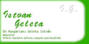 istvan geleta business card